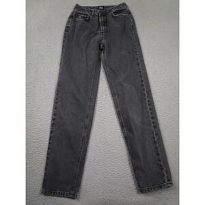 BDG Jeans Womens 25 Black Denim Mom Jean‎ Distressed Cotton Pockets